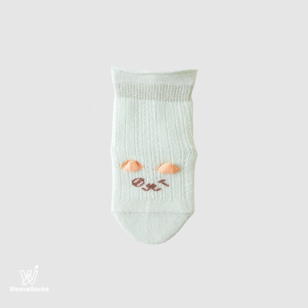 Babies' Ankle Socks with Perky 3D Ears-1 Pack