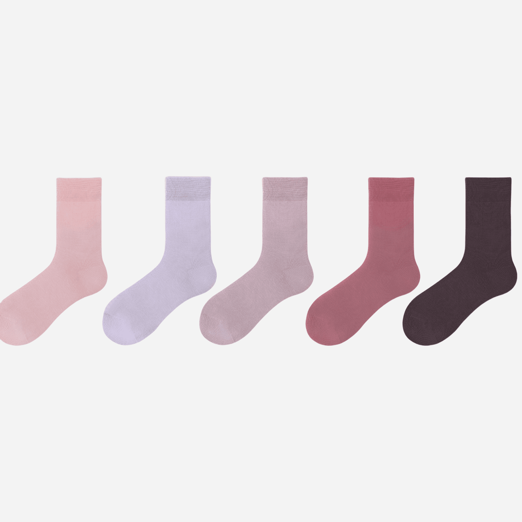Women's Everyday Cotton Crew Socks - 5 Pairs - Weavasocks