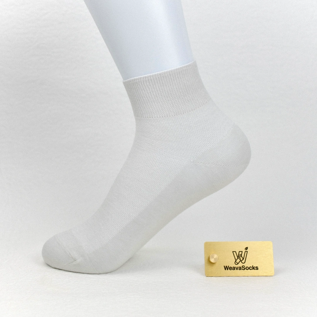 Women's 99% Supima® Cotton Breathable Mesh Ankle Socks - product photo showing breathable mesh comfort