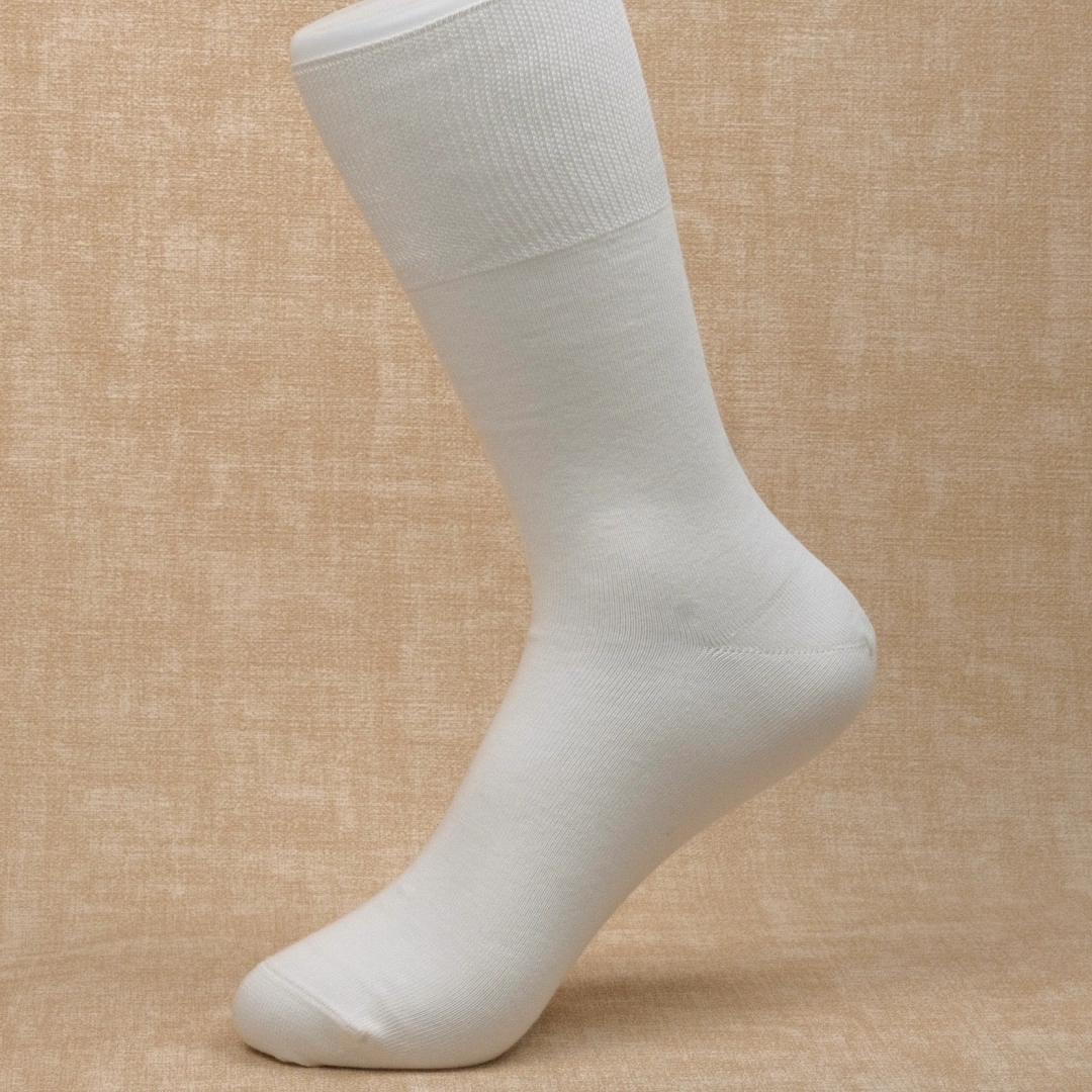 Women's 98% Cotton 7" Non-Binding Crew Socks - product photo showing soft cotton-rich comfort