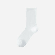 Women's 5.5" Luxury 6A Silk Roll Top Socks