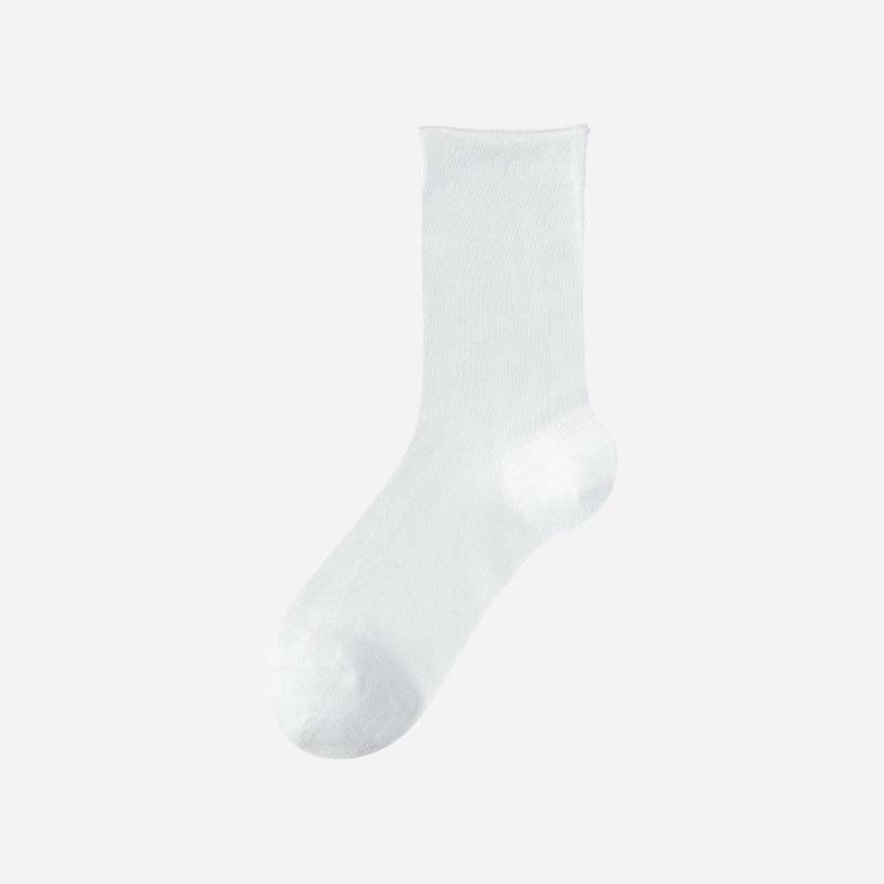 Women's 5.5" Luxury 6A Silk Roll Top Socks
