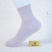 Women's 98% Cotton High-Density Ribbed Crew Socks