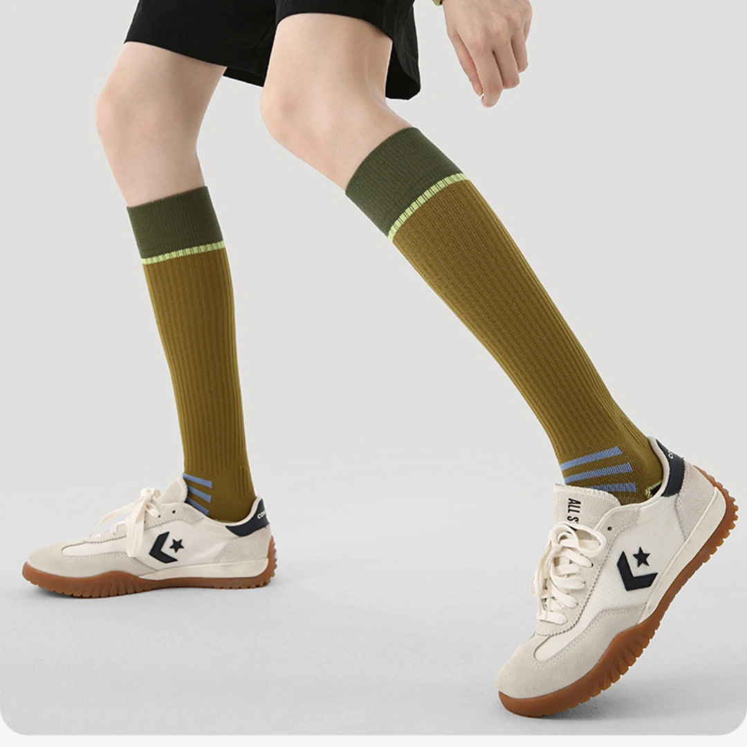 Women's Mild Compression Performance Sport Socks - product photo showing seamless stretch comfort