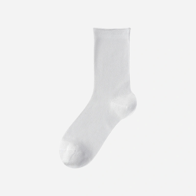 Women's 5.5" Luxury 6A Silk Roll Top Socks