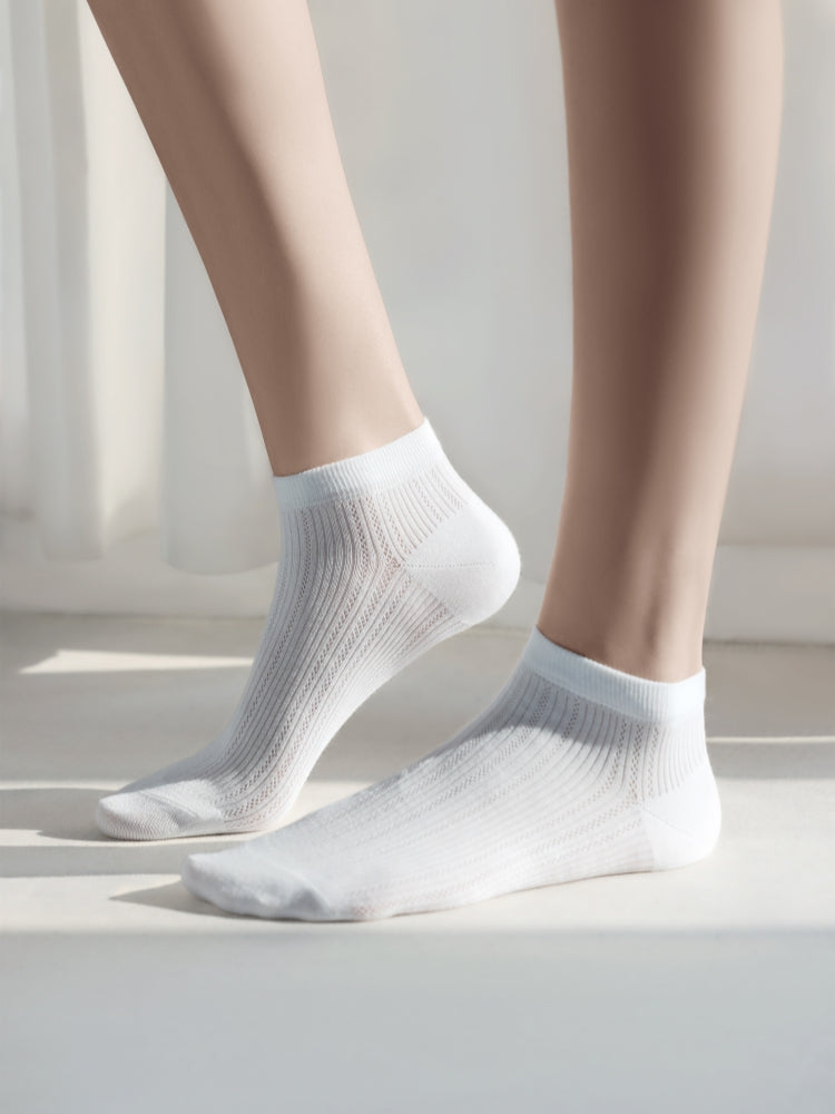 Women's Silk Linen Low-Cut Socks-1 Pack