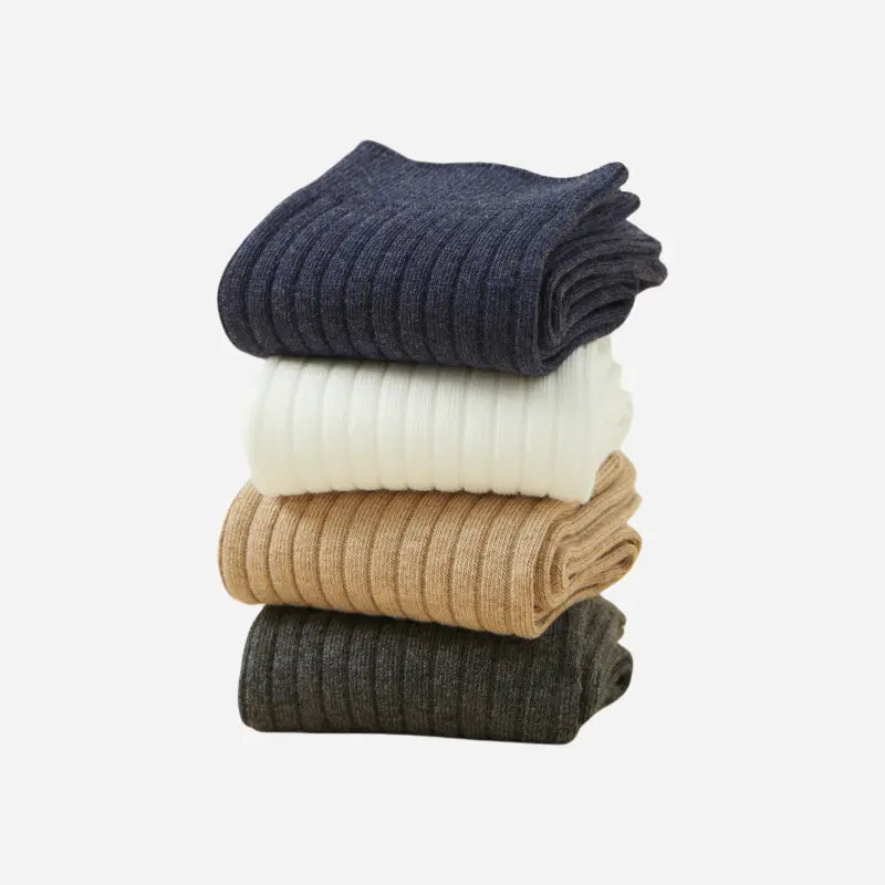 Men's Classic Ribbed Cotton Socks