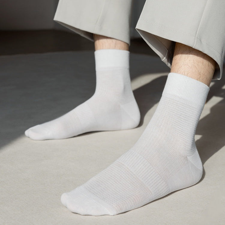 Men's Silk-Linen Ankle Socks-1 Pack