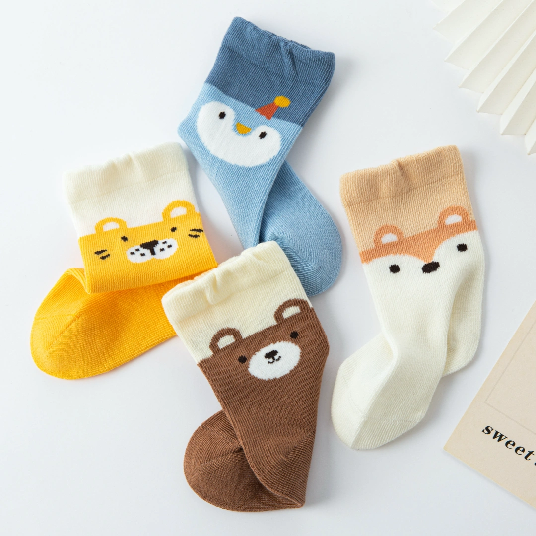 Baby’s Animal Parade Crew Socks 4-Pack
