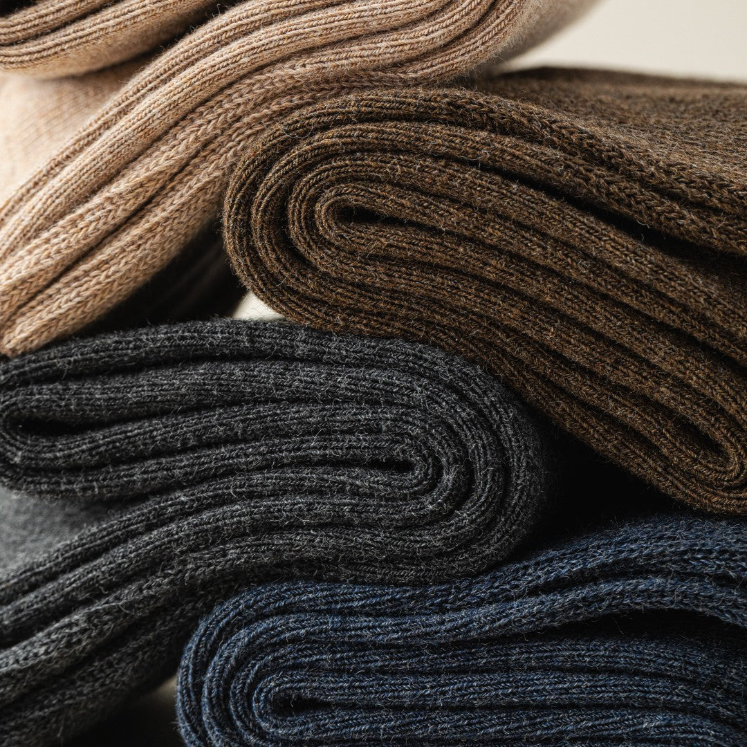 Men's Heathered 98% Cotton Loose Top Socks