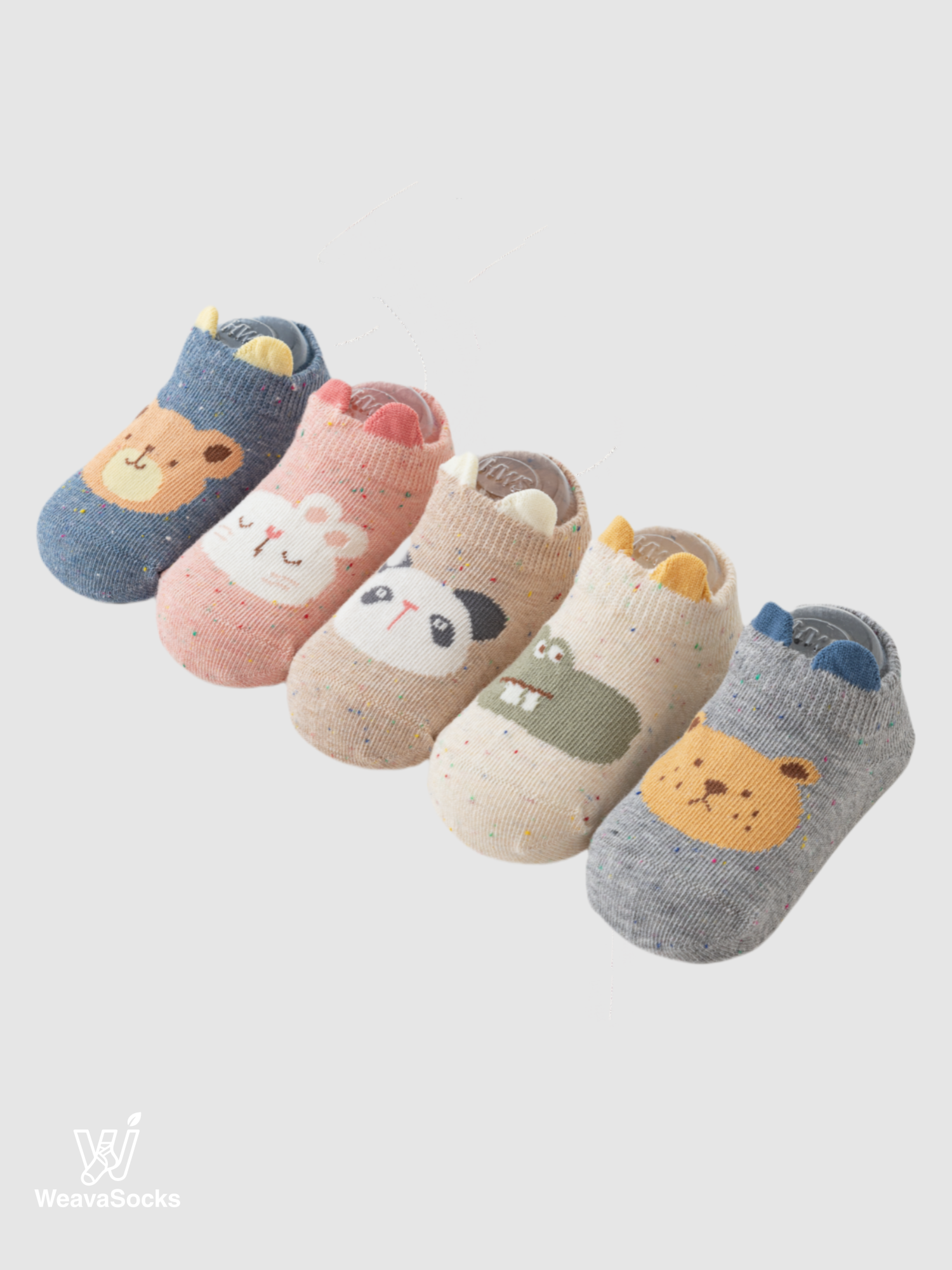 Babies' No-Show Grip Socks-1 Pack