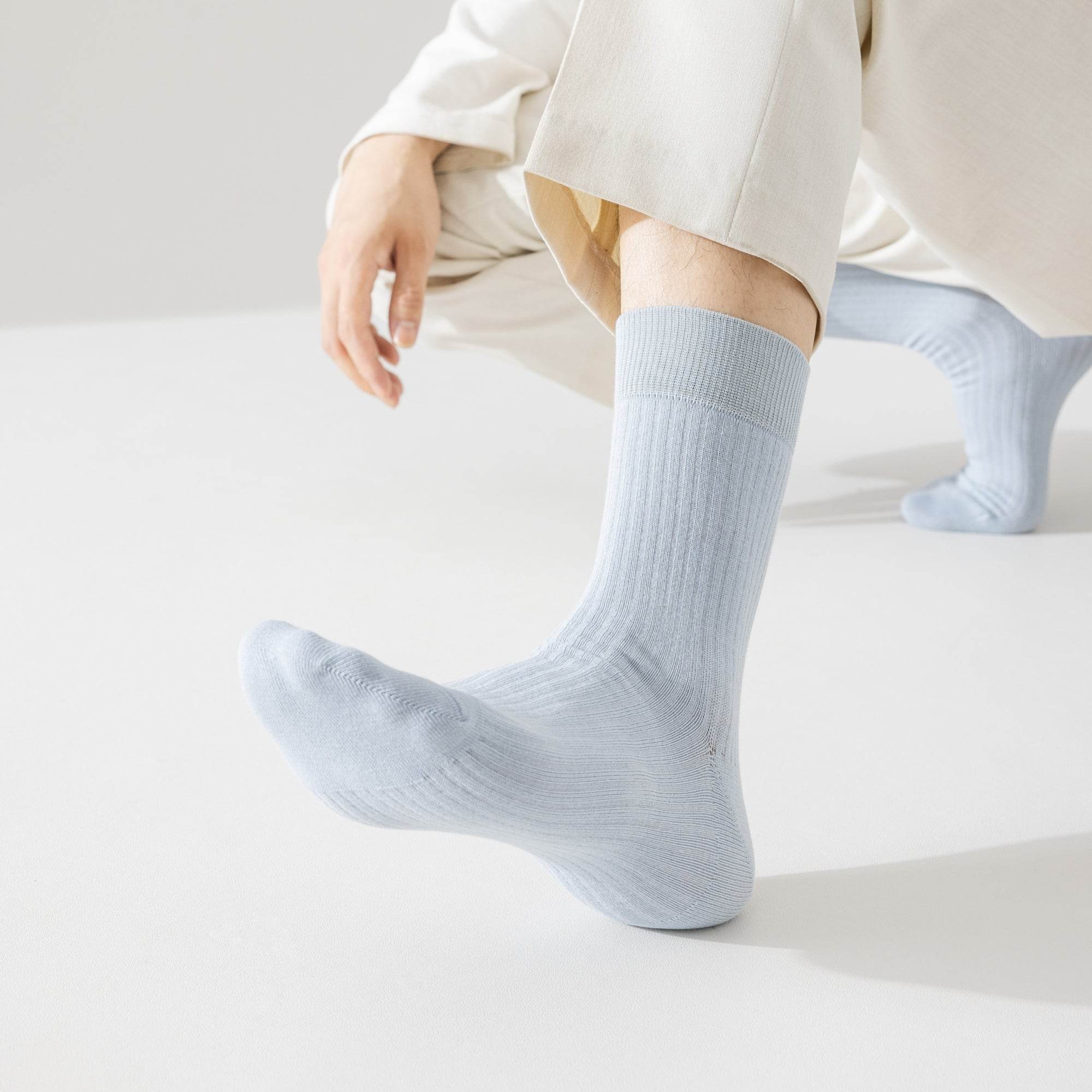 Men's Combed Cotton Dress Socks-5 Pack - Weavasocks