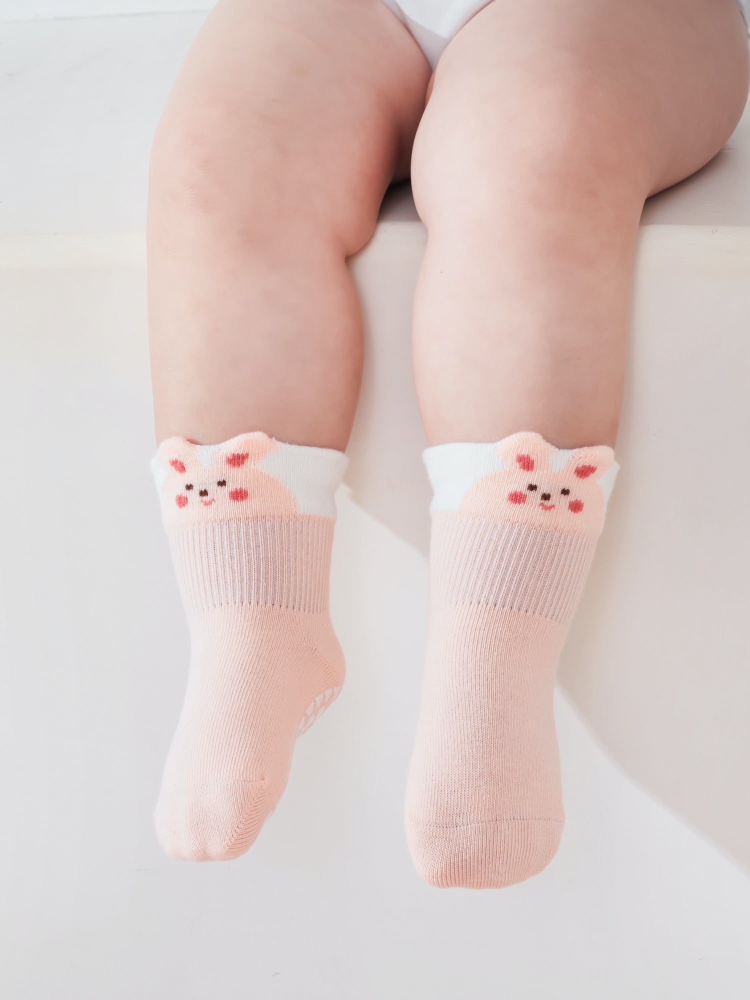 Babies' Pop-Out Pattern Grip Socks-3 Pack