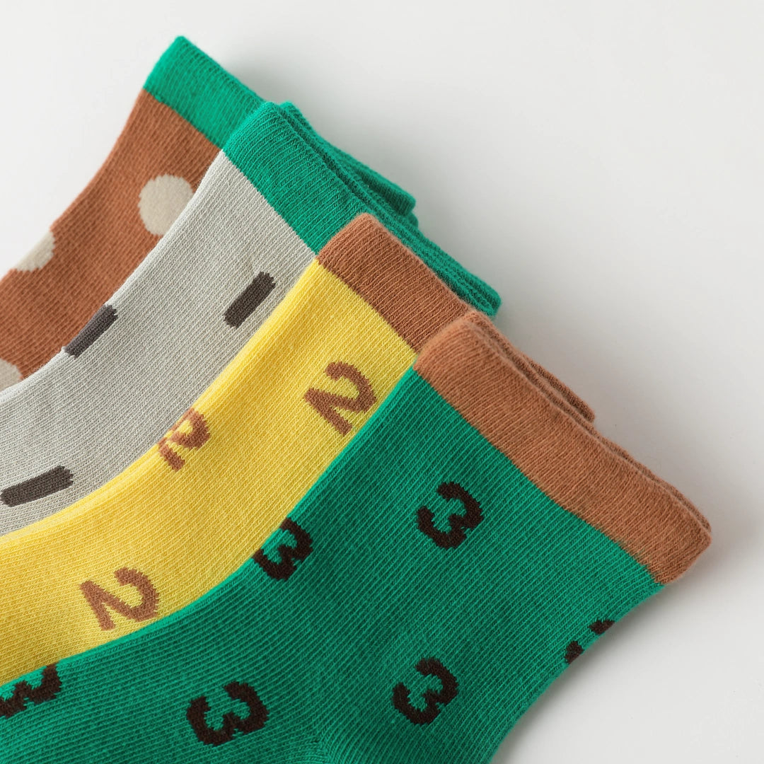 Baby's First Numbers & Shapes Long-Staple Cotton 4-Pack