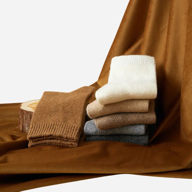 Men's Heathered Merino Wool Crew Socks