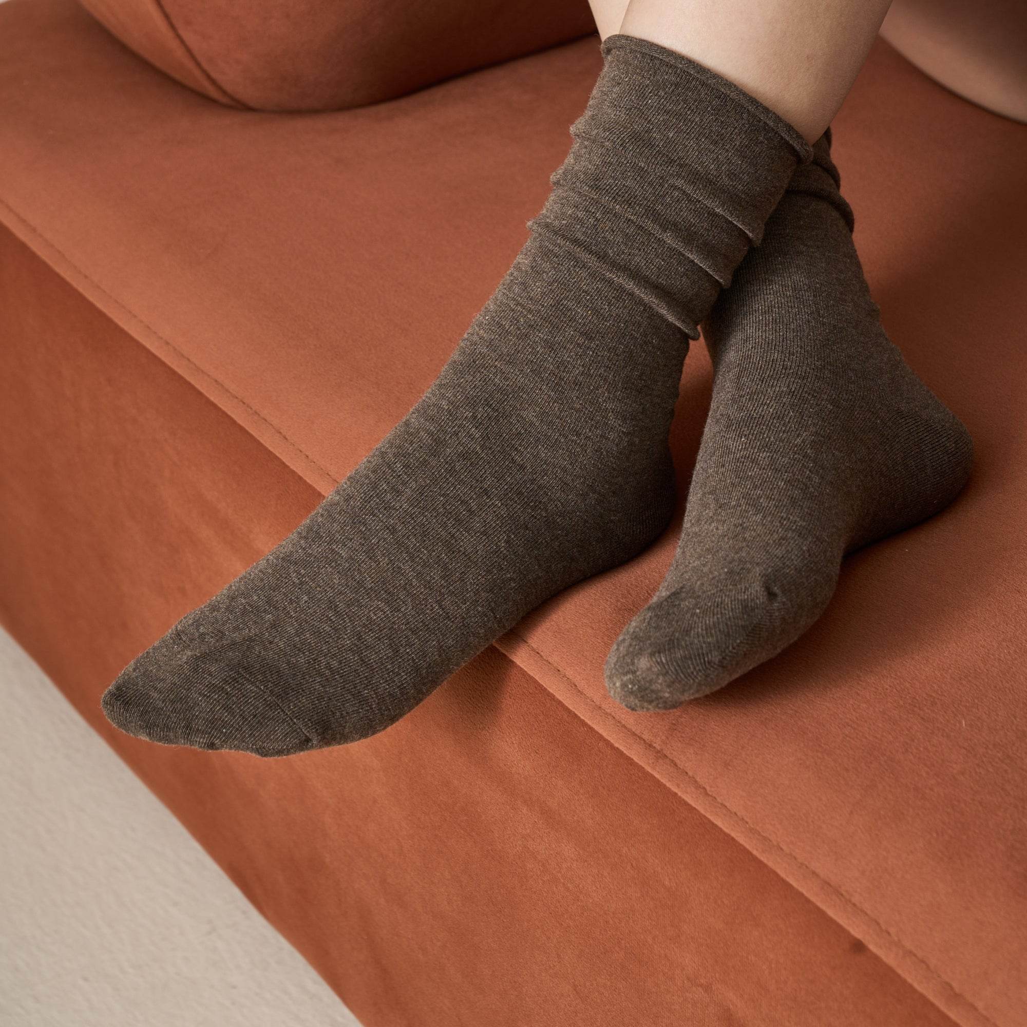Women's Cloud-Soft Cotton Slouch Socks - Single Pair