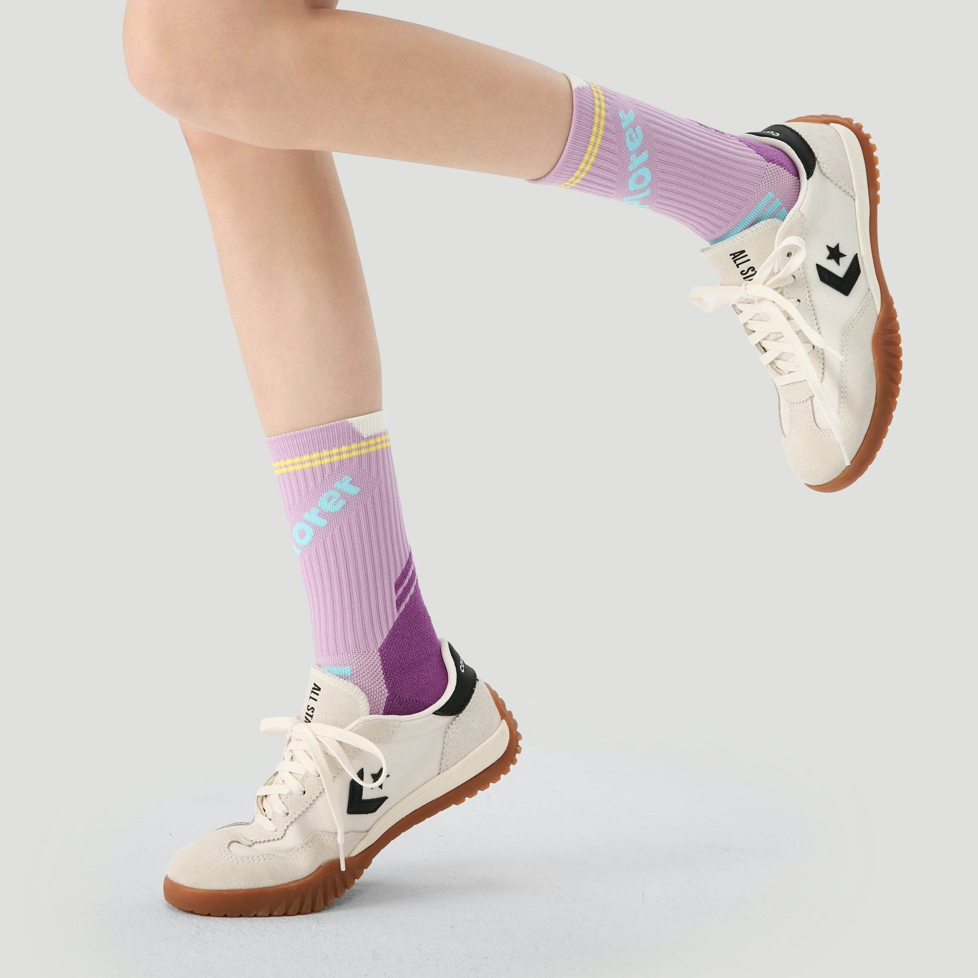 Women's Performance Cushioned Crew Socks - Purple