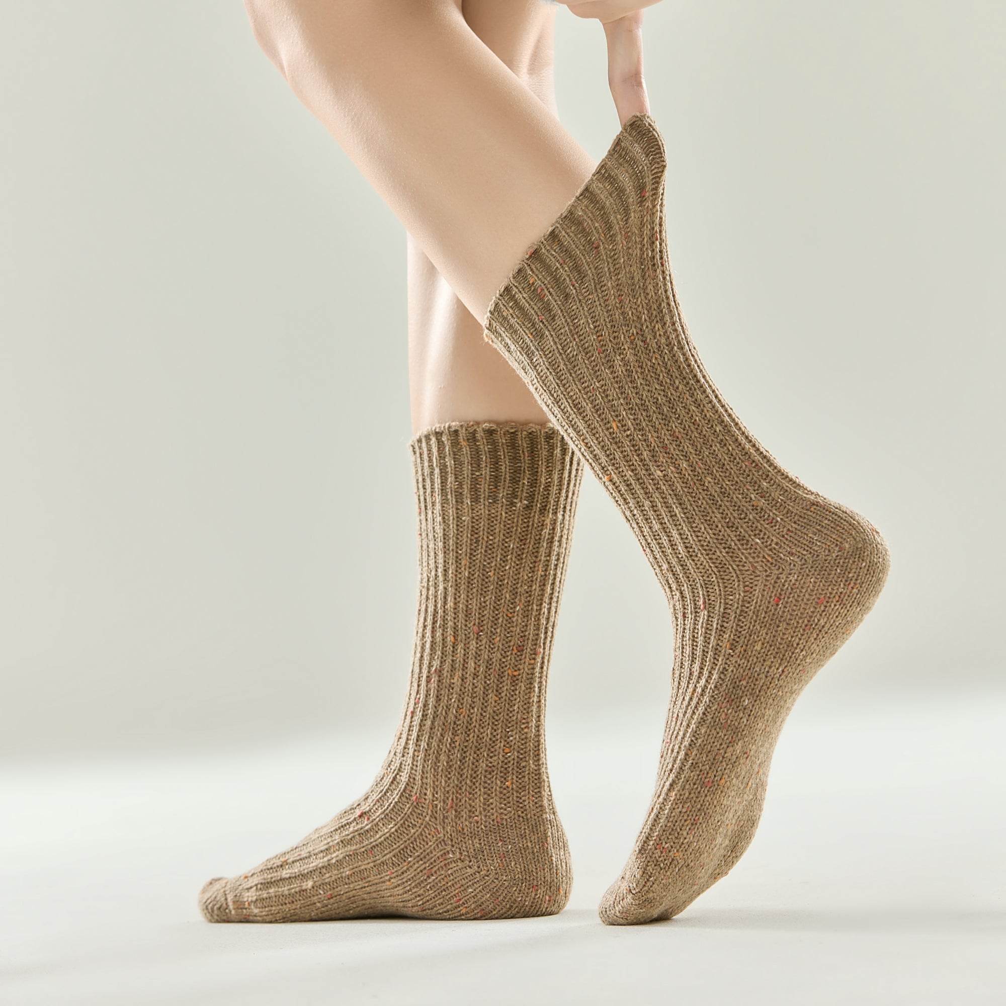 Women's Fireside Flecked Socks-5 Pack - Weavasocks