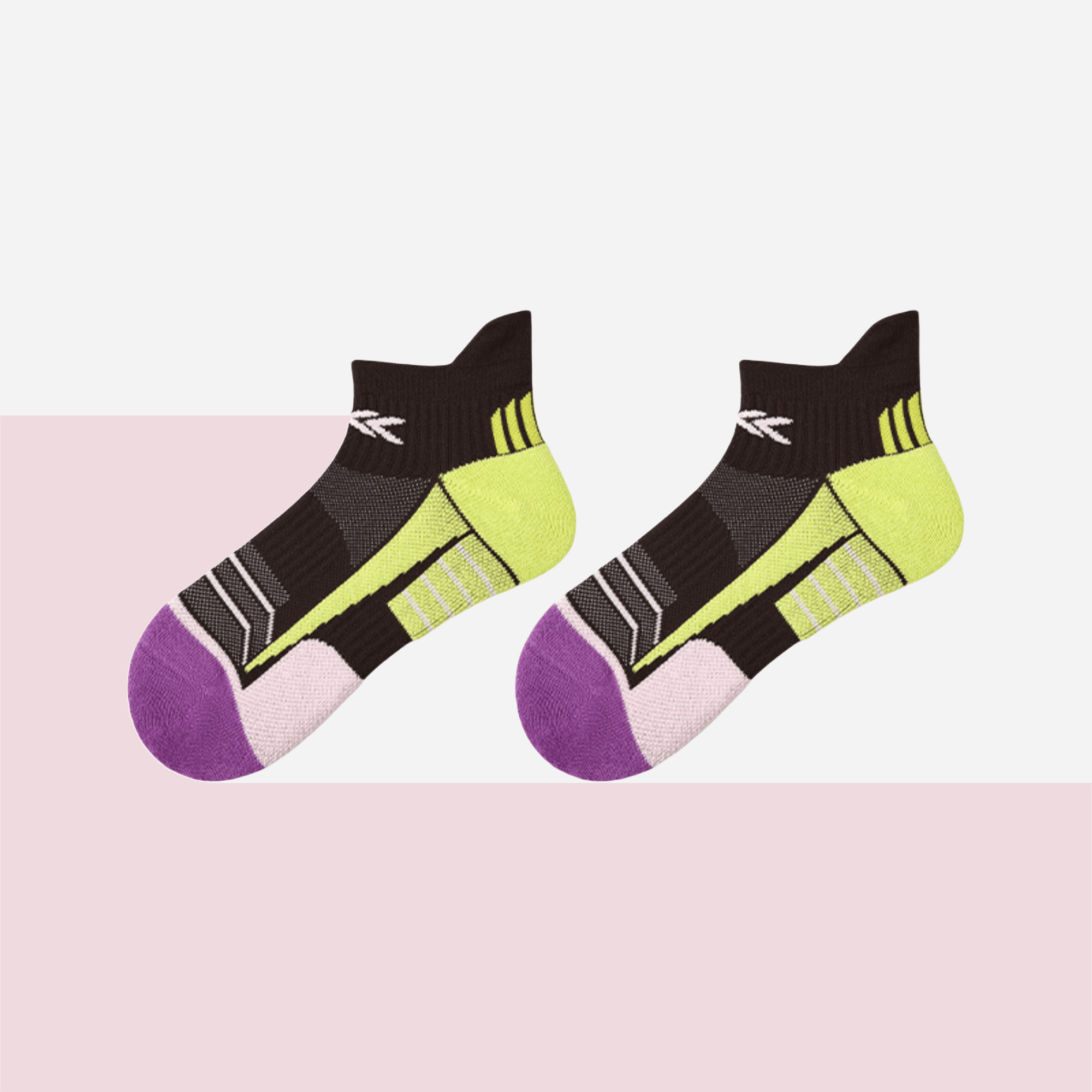 Women's Performance Cushioned Ankle Socks - Espresso & Volt