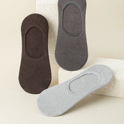 Men's Mulberry Silk & Modal Ultra-Thin No-Show Socks - product photo showing modal and mulberry silk comfort