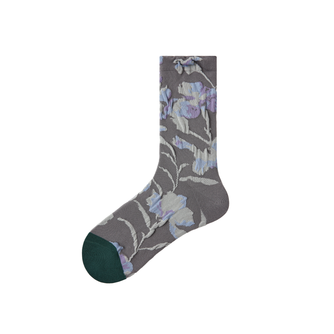 Textured Floral Socks