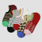 "Artisan Pulse" Women's 3D Jacquard No-Show Socks 5-Pack - sock set showing secure grip comfort