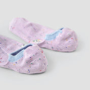 Women's Space-Dye Color-Block No-Show Socks (5-Pack) - sock set showing secure grip comfort