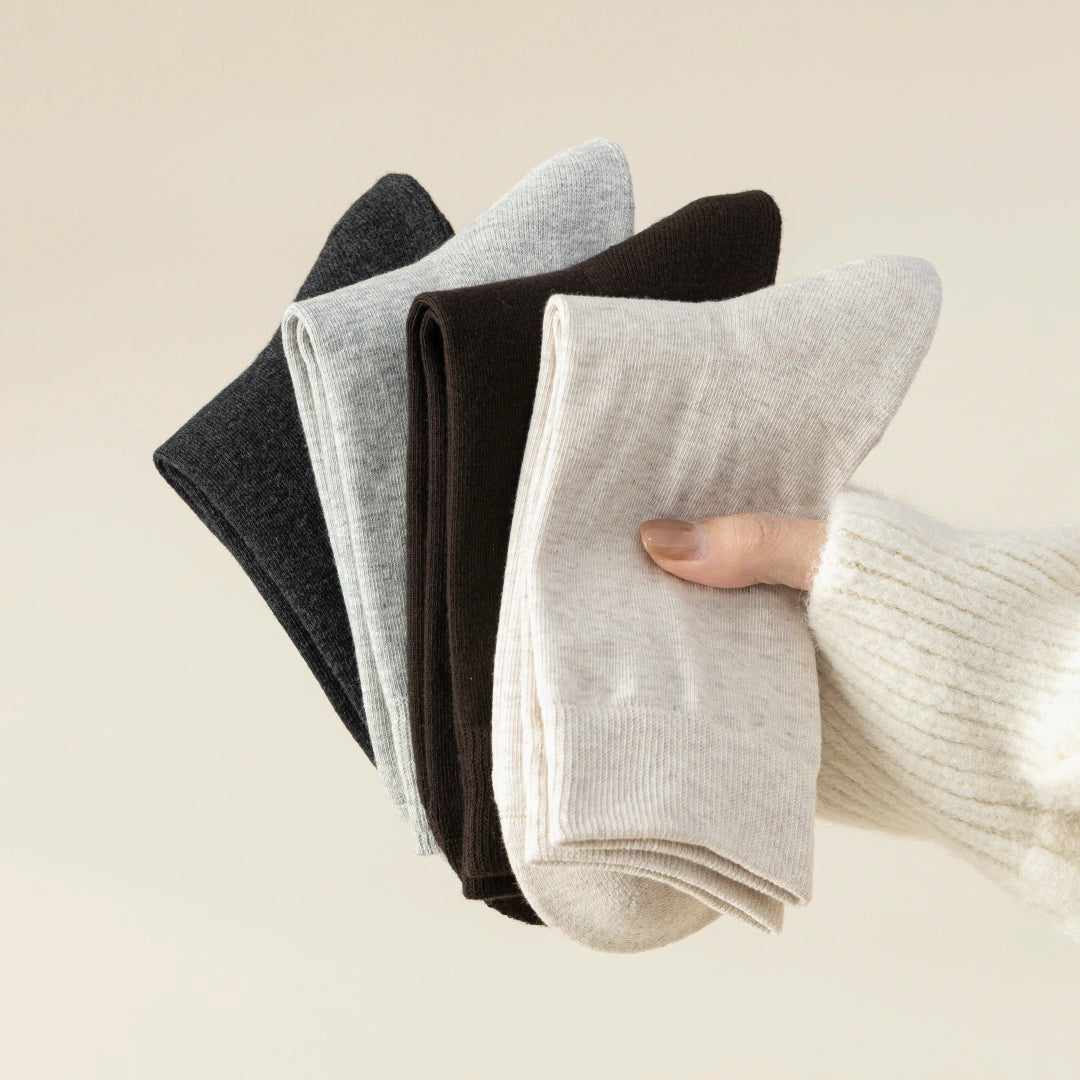 Women's 99% Cotton Cushion Sole Long Crew Socks