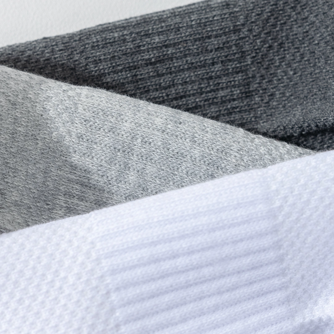 "Titan Mesh" Big & Tall Men's Low-Cut Socks - product photo showing breathable mesh comfort