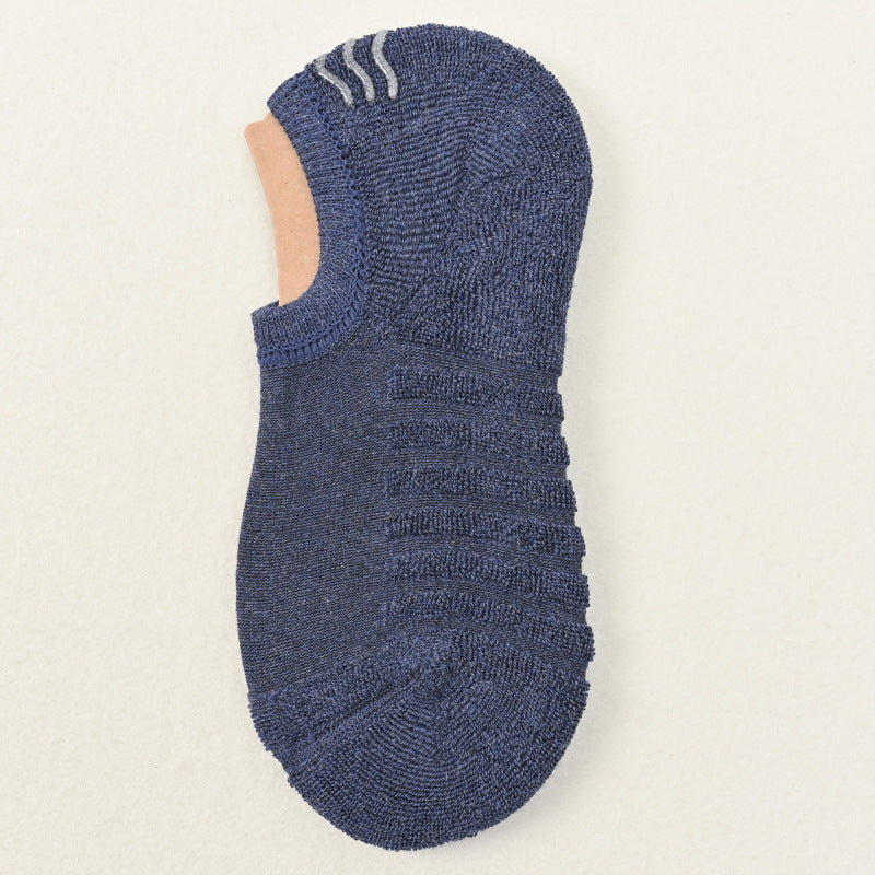 Men's 92% Cotton Cushioned Invisible Socks