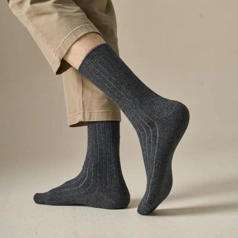 Men's All-Season Merino Ribbed Socks