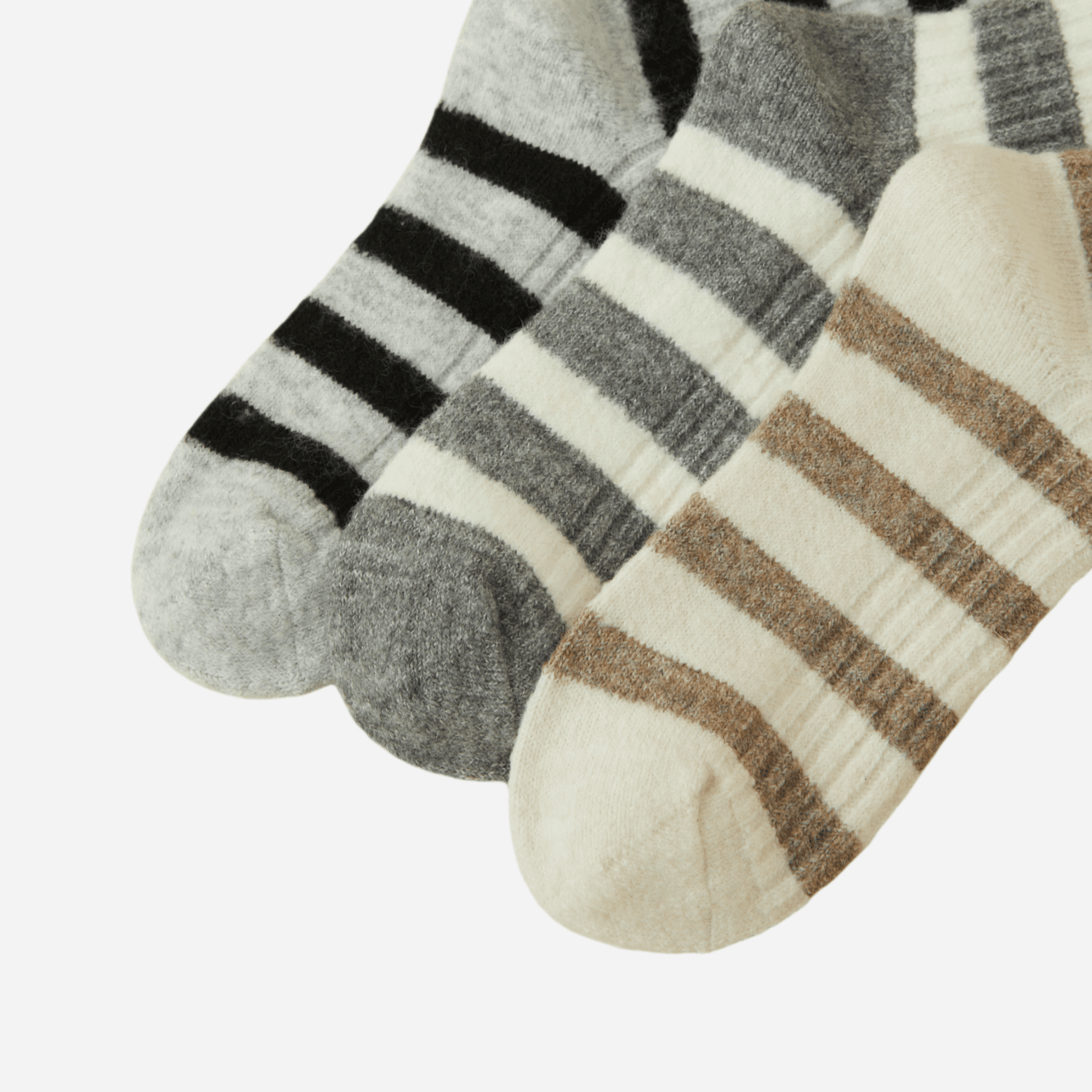 Women's Cozy Wool Blend Striped Socks - Single Pair