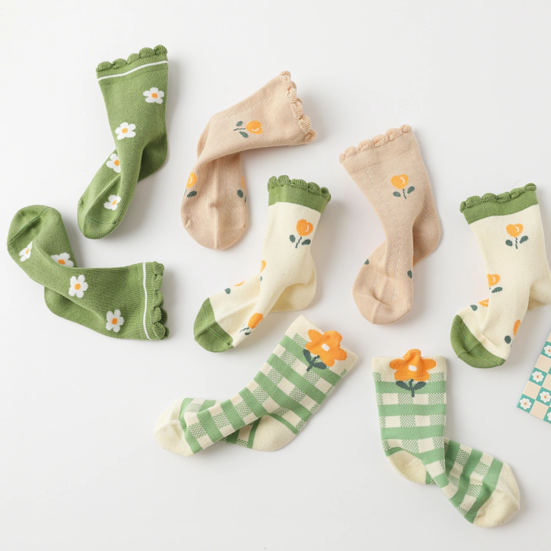 Baby’s Garden Bloom Ruffle Socks 4-Pack