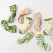 Baby’s Garden Bloom Ruffle Socks 4-Pack