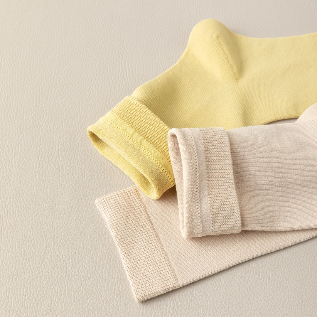 Women's 97% Cotton 6.6" Essential Crew Socks - product photo showing soft cotton comfort