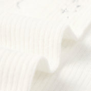 Women's Sheer Diamante Bow Calf Socks - product photo showing seamless stretch comfort