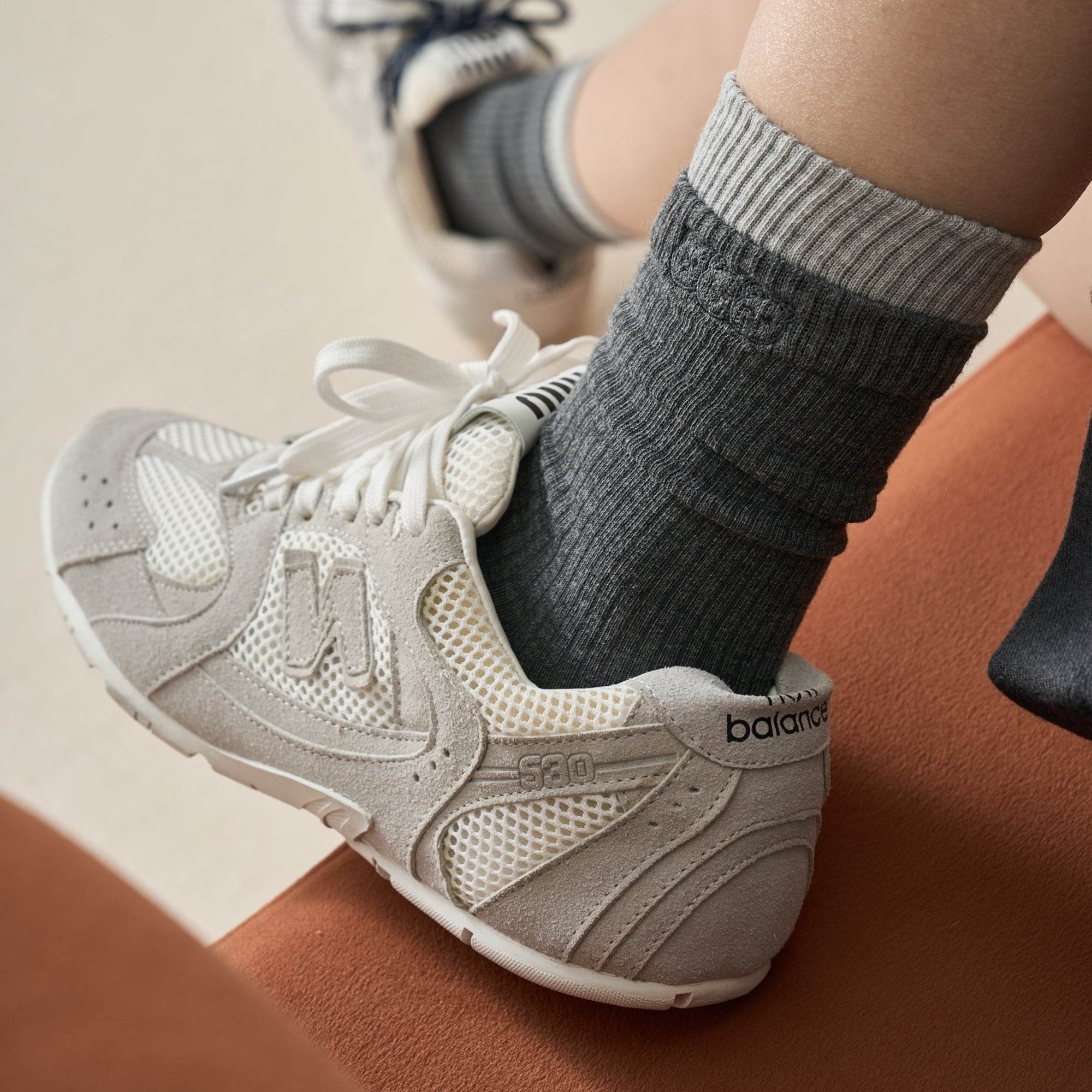 Women's Athleisure Ribbed Crew Socks - Single Pair