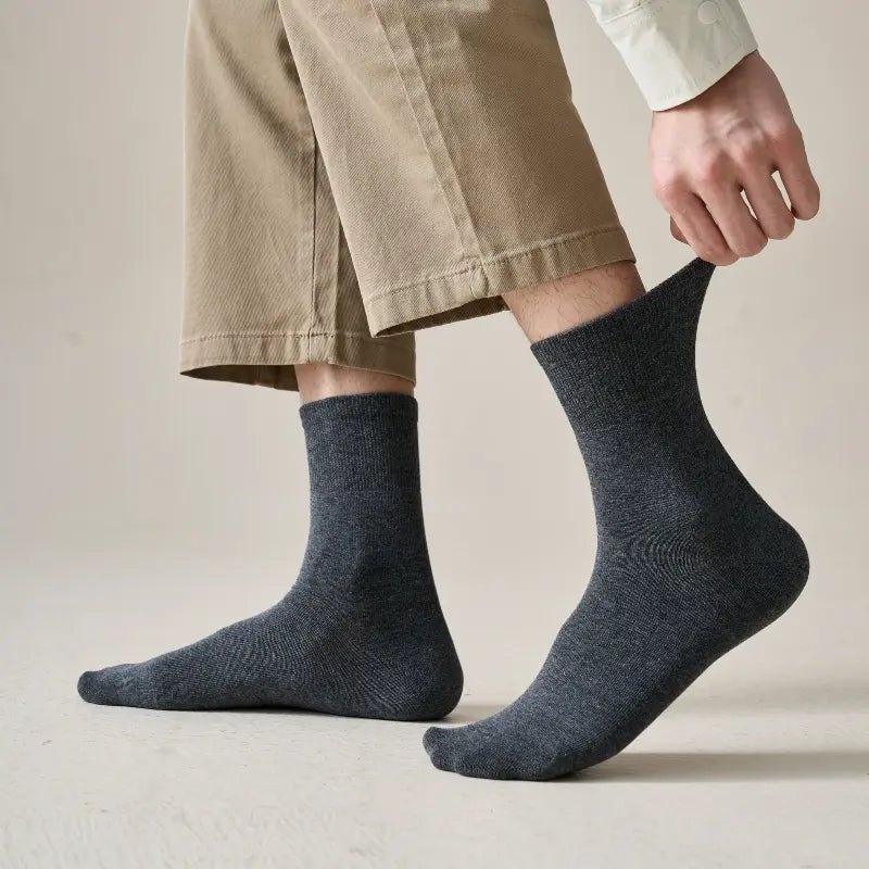 Men's Everyday Smooth-Knit Cotton Socks