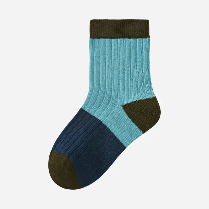 Kid's Modern Retro Patterned Socks - 5 Pairs