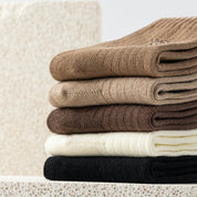 Kid's Neutral Ribbed Crew Socks 5 - Pairs - Weavasocks