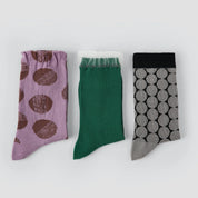Women's Geometric Mesh Crew Socks (3-Pack) - sock set showing breathable mesh comfort