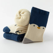 Baby’s Cozy Playful Penguin Terry Crew Socks 3-Pack