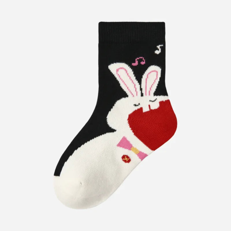 Kid's Sweet Woodland Animal Socks - 5 Pairs