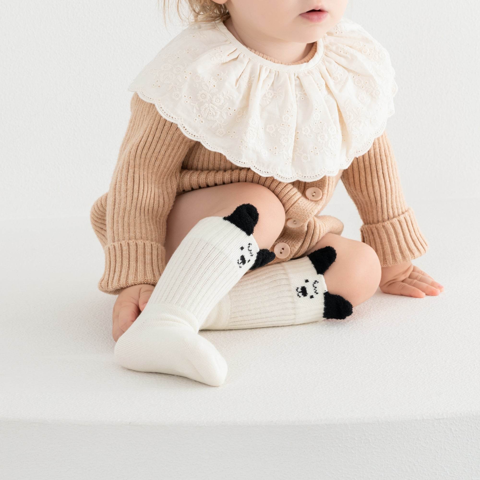 Babies Bouclé Bear Socks-4 Pack - Weavasocks