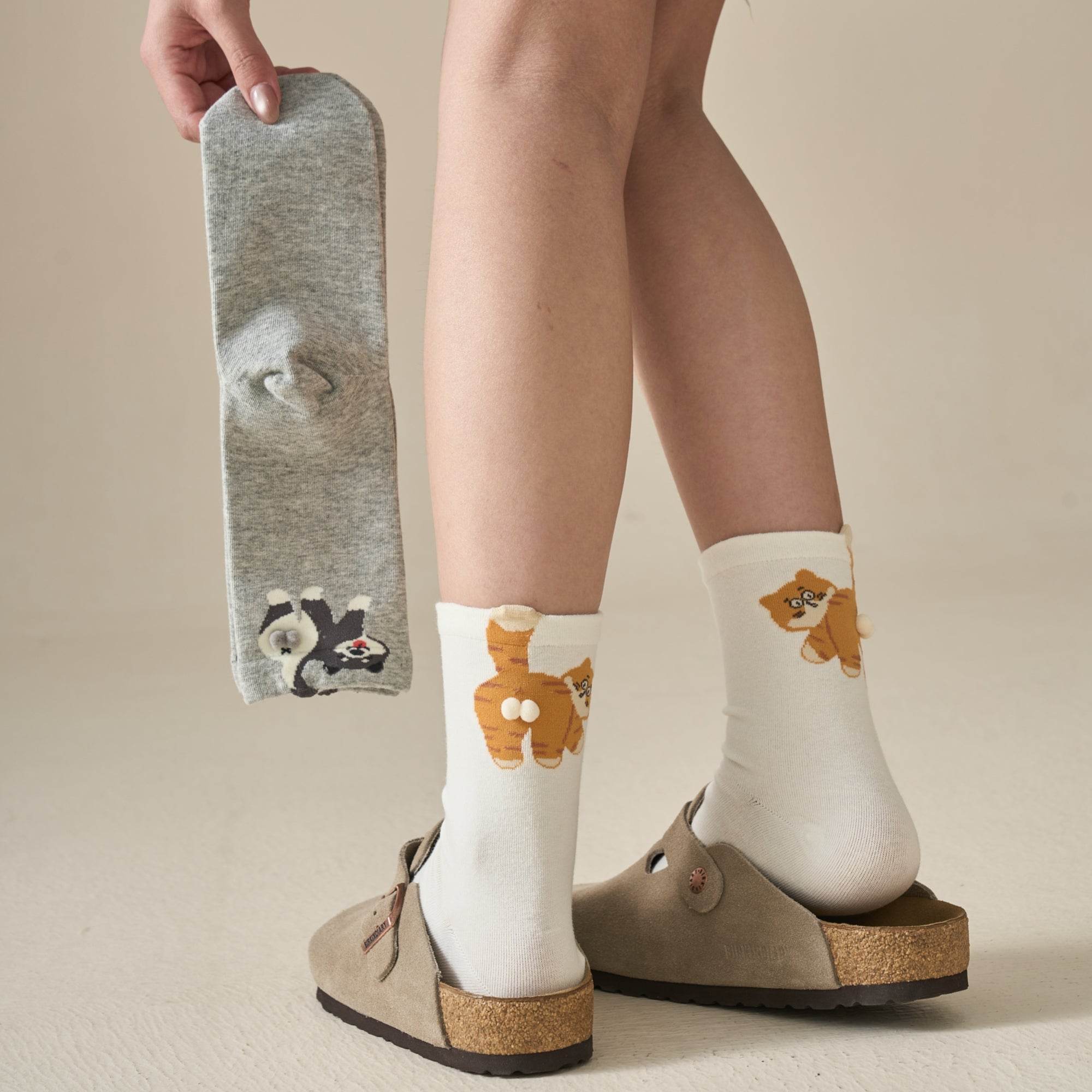 Women's Cute 3D Novelty Animal Socks - Single Pair