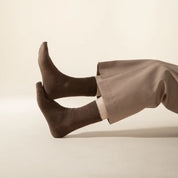 Men's Fine-Knit Heathered Cotton Socks