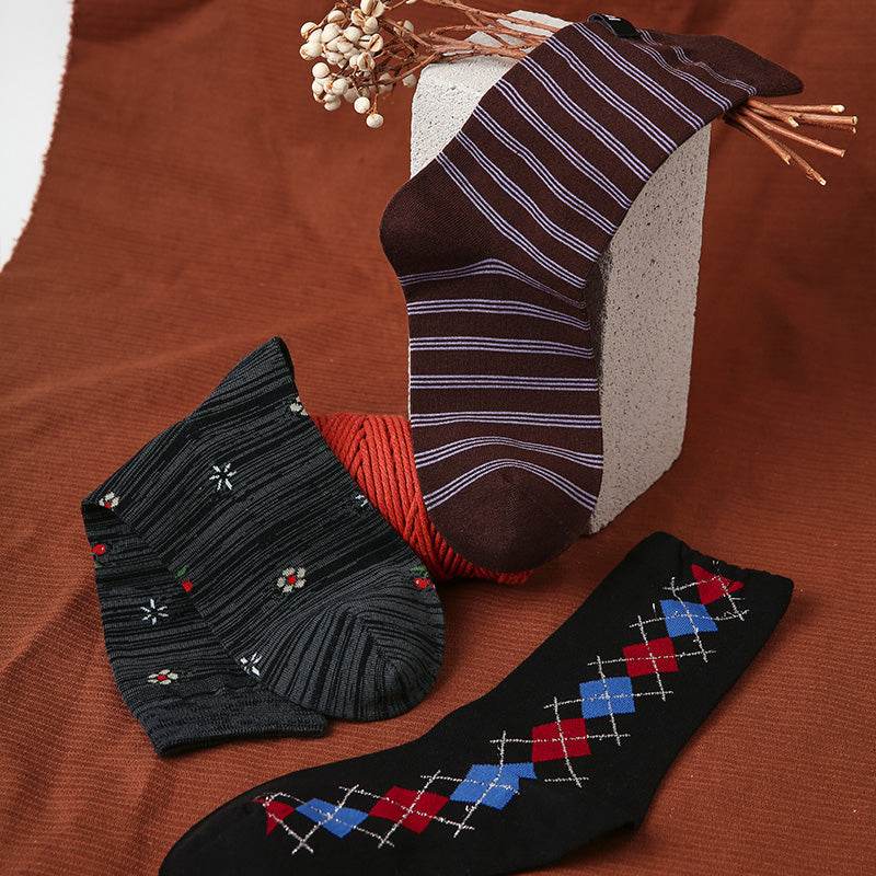 Women's Modern Preppy Crew Socks - 3 pairs