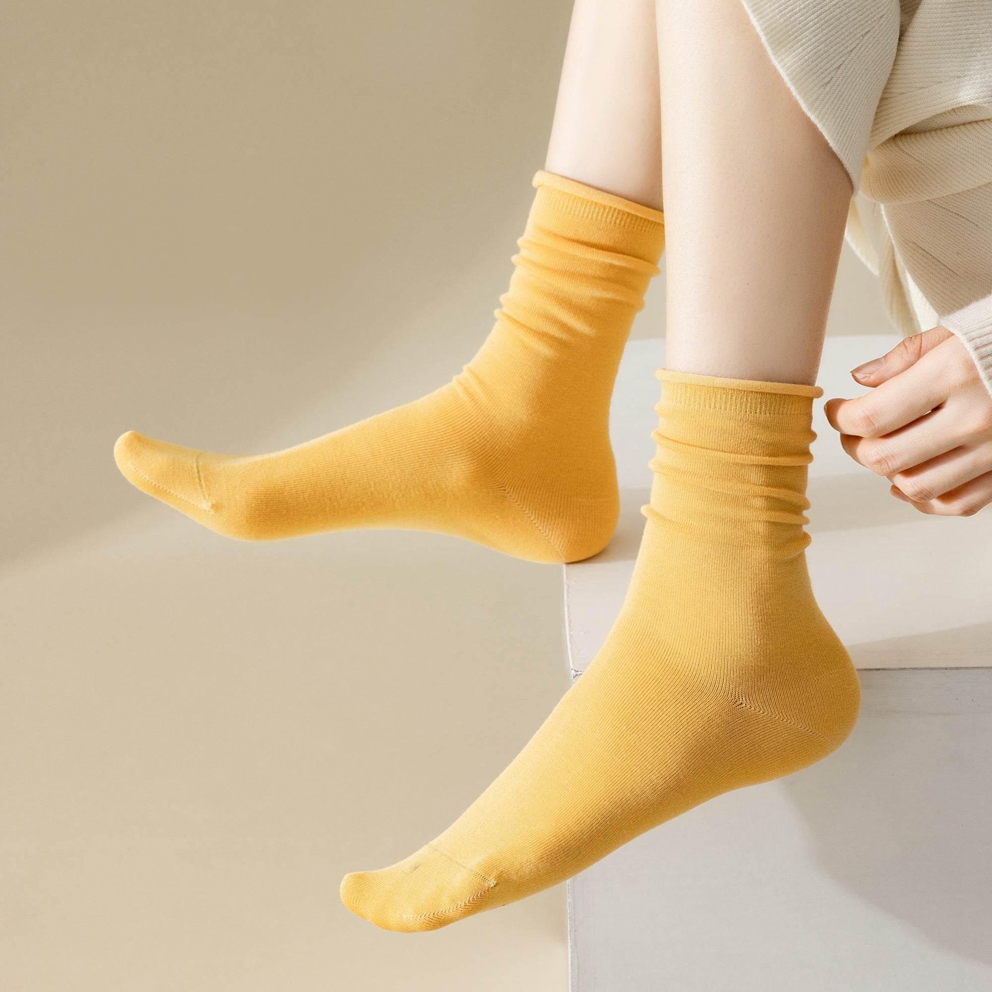 Women's The Soft Roll Comfort Crew-5 Pack - Weavasocks