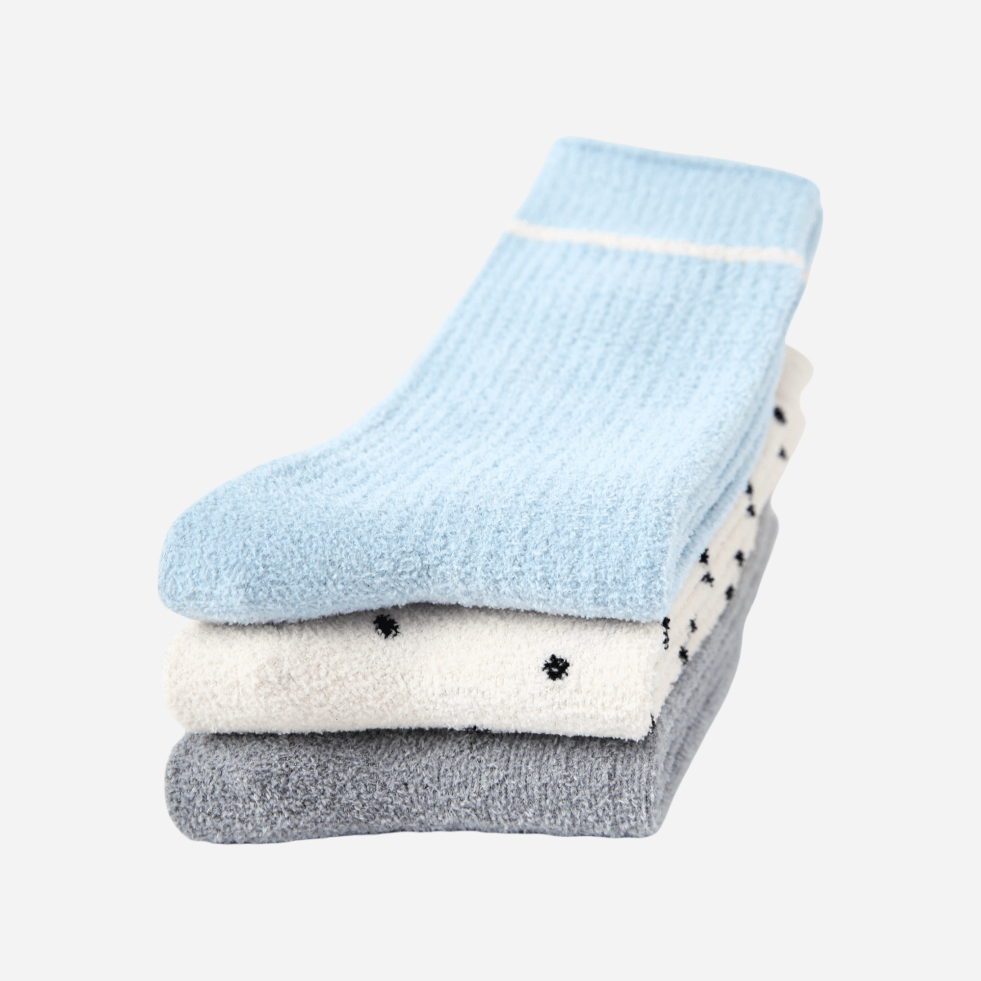 Women's Minimalist Plush Socks - 3 pairs
