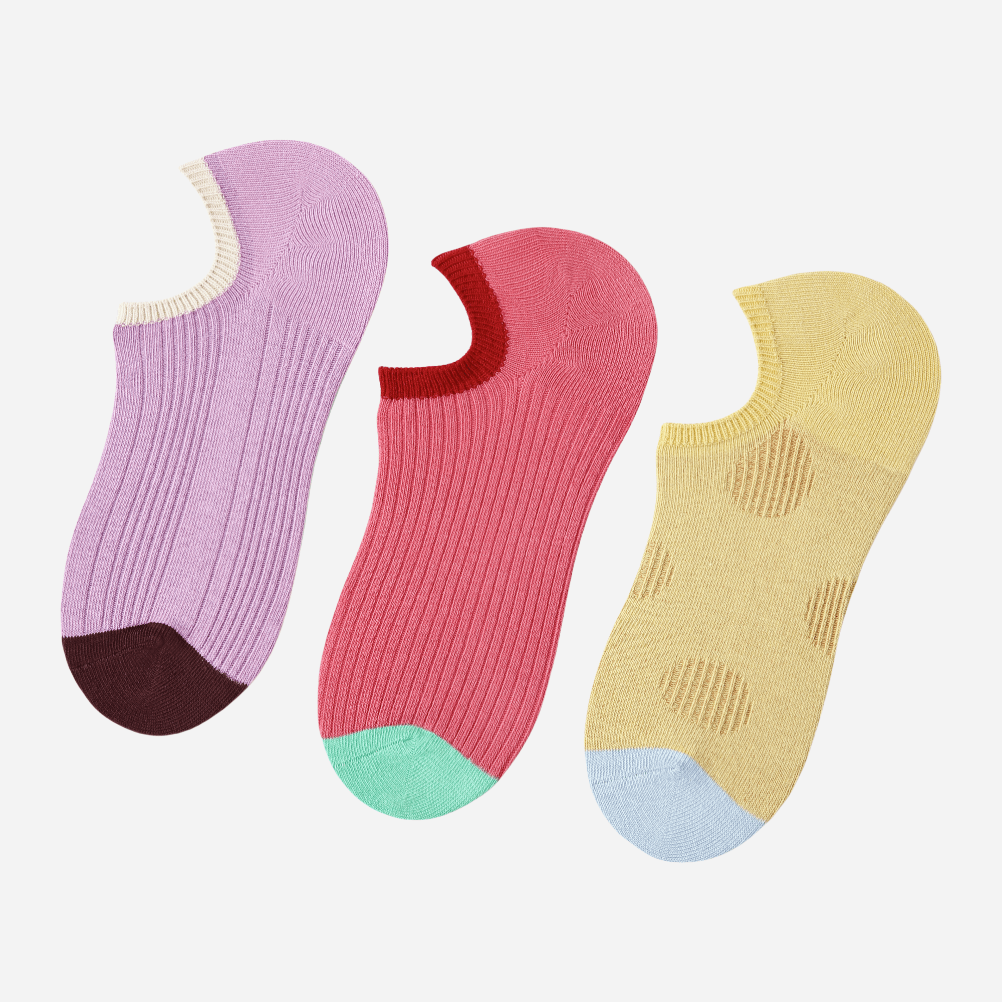 Women's Low-Cut No-Show Socks - 3 Pairs